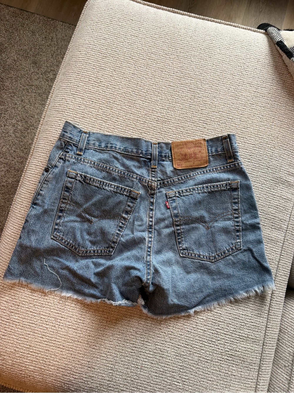 Levi's Women's Light Blue Denim Cutoff Shorts